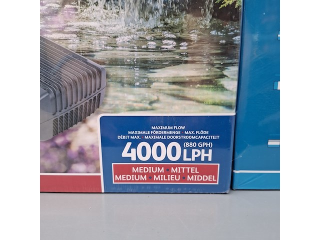 4x vaste- stoffilter en watervalpomp, hozelock, aquaforce 4000, 2500 - afbeelding 7 van  9