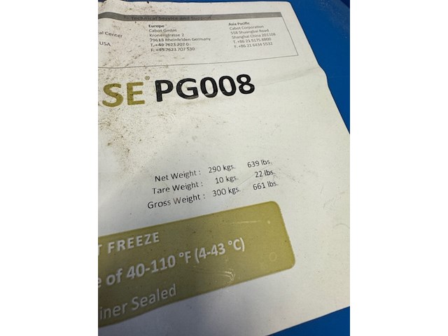 4x vat bindmiddel / dispersie cab-o-sperse, pg008, alumina dispersion - afbeelding 5 van  8