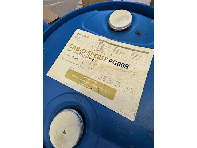 4x vat bindmiddel / dispersie cab-o-sperse, pg008, alumina dispersion - afbeelding 6 van  8