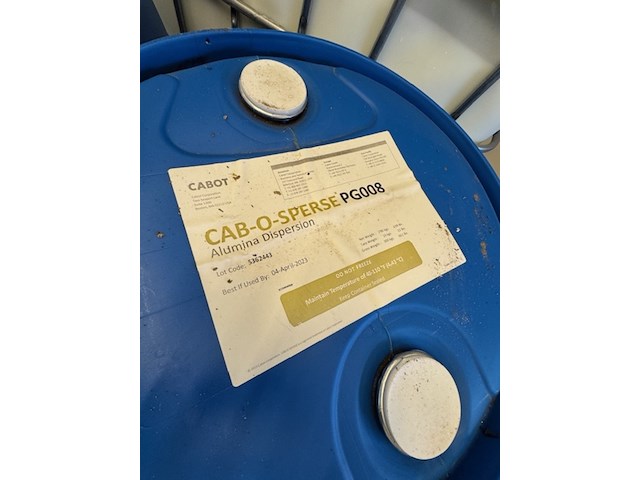 4x vat bindmiddel / dispersie cab-o-sperse, pg008, alumina dispersion - afbeelding 7 van  8