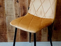 4x velvet eetkamer stoel, goud, 2025 - afbeelding 1 van  2