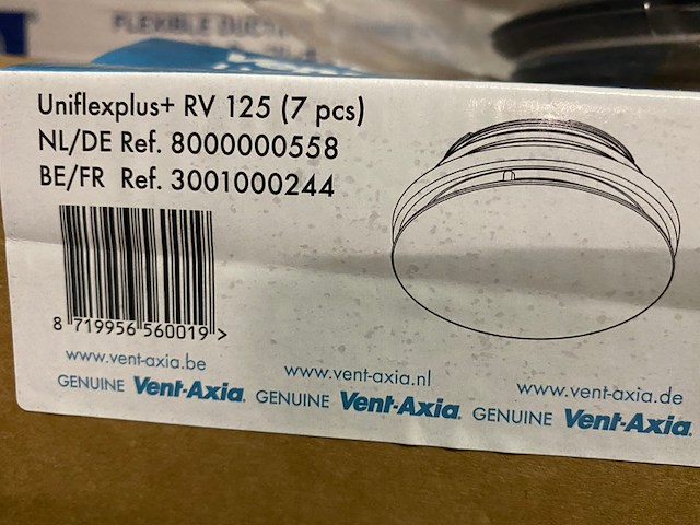 4x vent-axia uniflexplus+ regelbaar ventiel 125 mm - afbeelding 4 van  5
