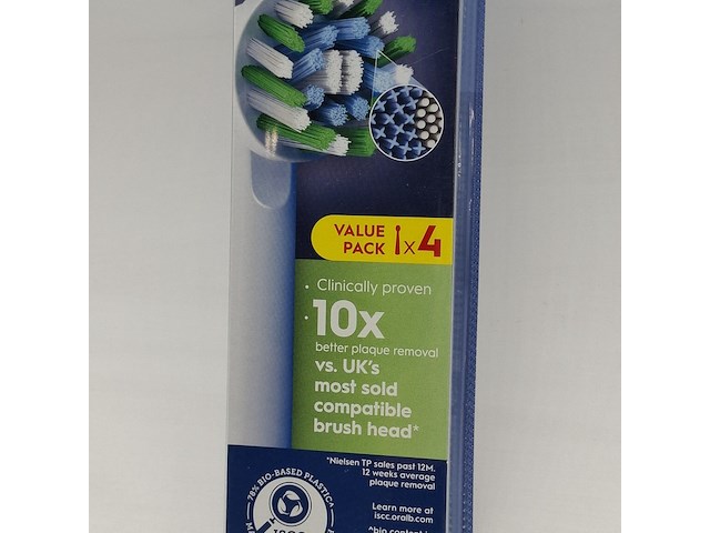 4x verpakking a 4x opzetstuk t.b.v tandenborstel, oral-b, pro cross action - afbeelding 3 van  6