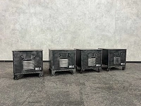 4x verrijdbare lockerlook ladekast