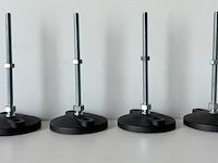 4x verstelbare voetplaten - afbeelding 1 van  3