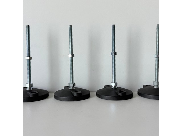 4x verstelbare voetplaten - afbeelding 1 van  3