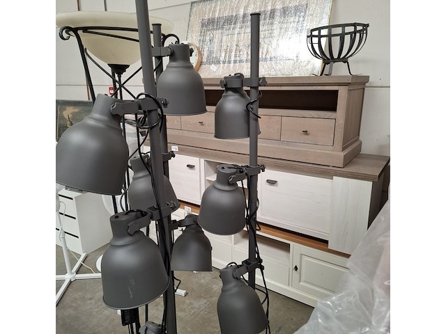 4x vloerlamp met 3x kapstok - afbeelding 3 van  6