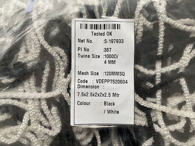 4x voetbalnet vde, wit/zwart - afbeelding 2 van  2