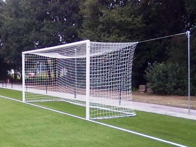 4x voetbalnet vde, zwart/oranje - afbeelding 1 van  2