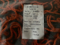 4x voetbalnet vde, zwart/oranje - afbeelding 2 van  2