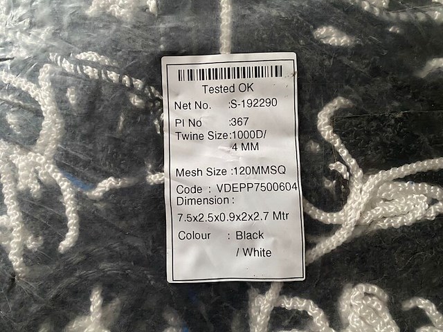 4x voetbalnet vde, zwart/wit - afbeelding 2 van  2