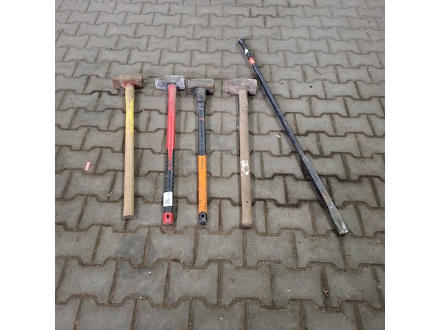 4x voorhamer met stootijzer - afbeelding 1 van  7