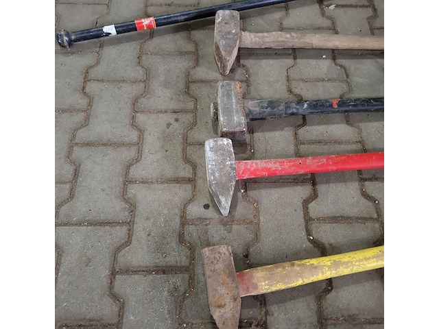 4x voorhamer met stootijzer - afbeelding 7 van  7