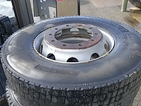 4x vrachtwagen velg met band, michelin, 295/80 r22.5 - afbeelding 3 van  9