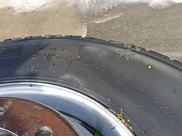 4x vrachtwagen velg met band, michelin, 295/80 r22.5 - afbeelding 6 van  9