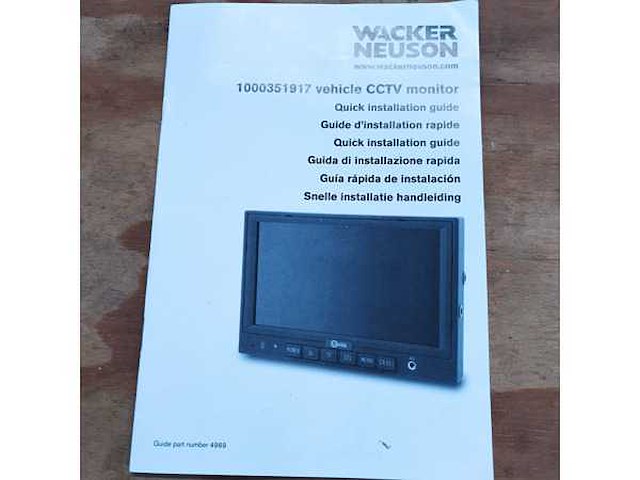 4x wacker neuson achteruitrijcamera sets - afbeelding 4 van  5
