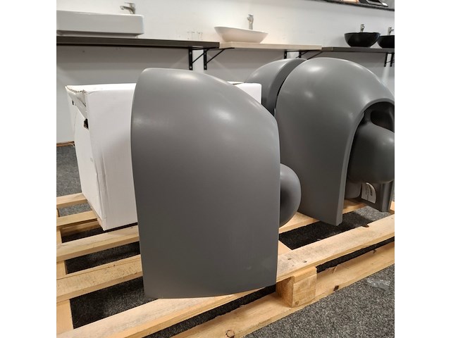 4x wandcloset xenz, gio, antraciet mat - afbeelding 4 van  5