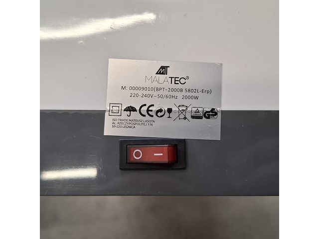 4x wandluchtverhitter, malatec, bpt-200b-5802l-erp - afbeelding 5 van  7