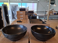 4x waskom best design, ancona, mat zwart - afbeelding 2 van  5