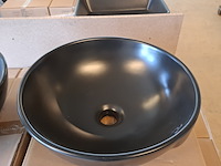 4x waskom best design, ancona, mat zwart - afbeelding 4 van  5