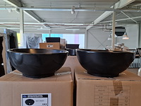 4x waskom best design, ancona, mat zwart - afbeelding 1 van  6