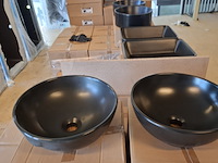 4x waskom best design, ancona, mat zwart - afbeelding 3 van  6