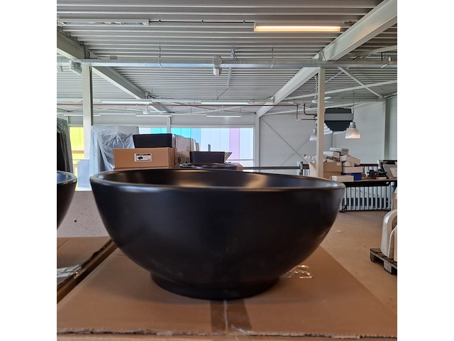4x waskom best design, ancona, mat zwart - afbeelding 4 van  6