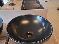 4x waskom best design, ancona, mat zwart - afbeelding 5 van  6