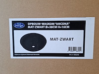 4x waskom best design, ancona, mat zwart - afbeelding 6 van  6