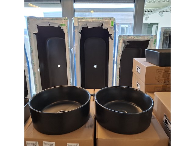 4x waskom best design, breela, mat zwart - afbeelding 3 van  7