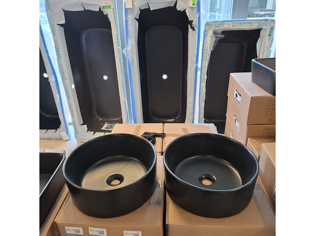 4x waskom best design, breela, mat zwart - afbeelding 4 van  7