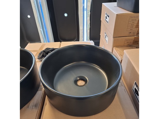 4x waskom best design, breela, mat zwart - afbeelding 6 van  7