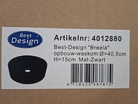 4x waskom best design, breela, mat zwart - afbeelding 7 van  7