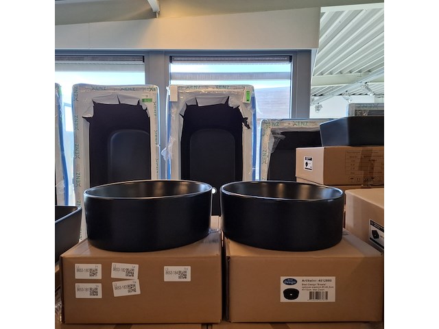 4x waskom best design, breela, mat zwart - afbeelding 2 van  7