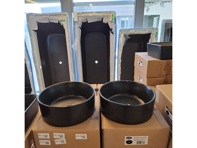 4x waskom best design, breela, mat zwart - afbeelding 3 van  7