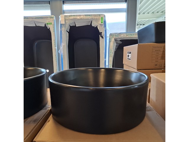 4x waskom best design, breela, mat zwart - afbeelding 5 van  7