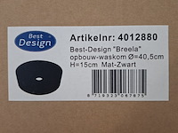 4x waskom best design, breela, mat zwart - afbeelding 7 van  7