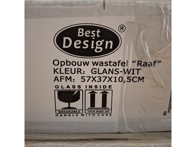 4x waskom best design, raaf, glans wit - afbeelding 6 van  6