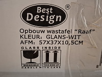 4x waskom best design, raaf, glans wit - afbeelding 6 van  6