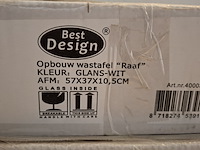 4x waskom best design, raaf, glans wit - afbeelding 6 van  6