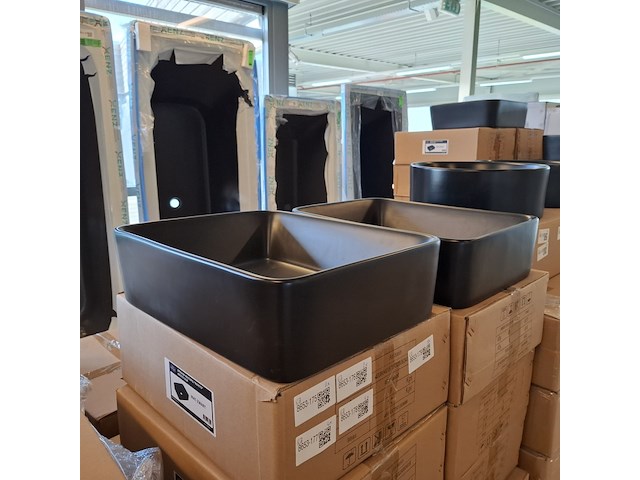 4x waskom best design, roveto, mat zwart - afbeelding 1 van  8