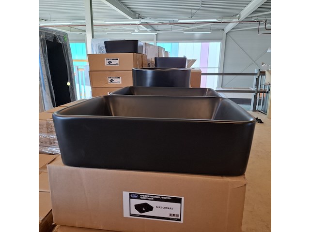 4x waskom best design, roveto, mat zwart - afbeelding 2 van  8