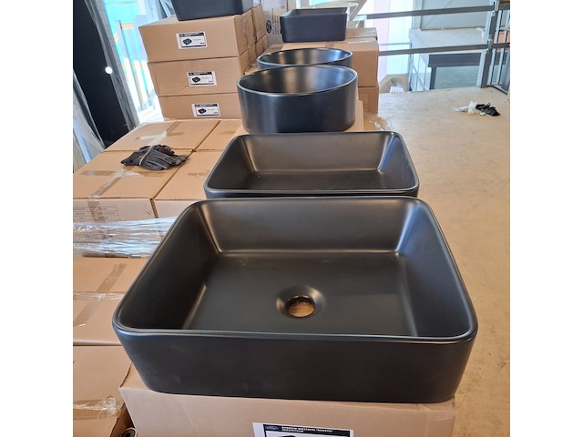 4x waskom best design, roveto, mat zwart - afbeelding 3 van  8
