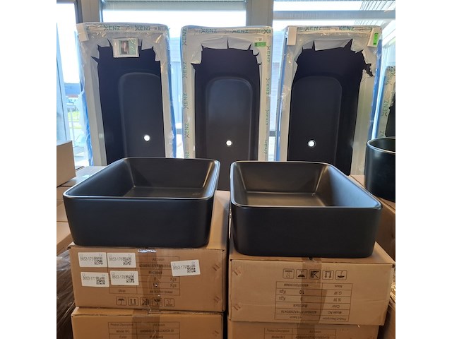 4x waskom best design, roveto, mat zwart - afbeelding 5 van  8