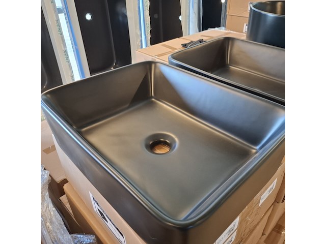 4x waskom best design, roveto, mat zwart - afbeelding 7 van  8