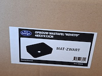 4x waskom best design, roveto, mat zwart - afbeelding 8 van  8