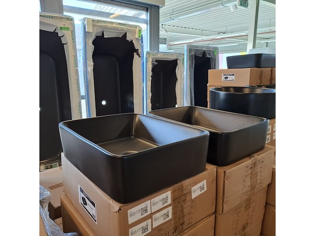 4x waskom best design, roveto, mat zwart - afbeelding 1 van  8