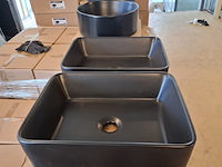 4x waskom best design, roveto, mat zwart - afbeelding 4 van  8