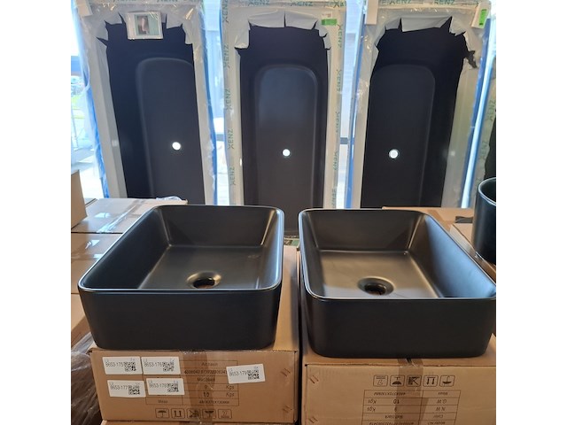 4x waskom best design, roveto, mat zwart - afbeelding 5 van  8