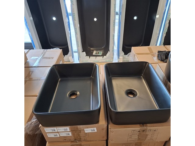 4x waskom best design, roveto, mat zwart - afbeelding 6 van  8